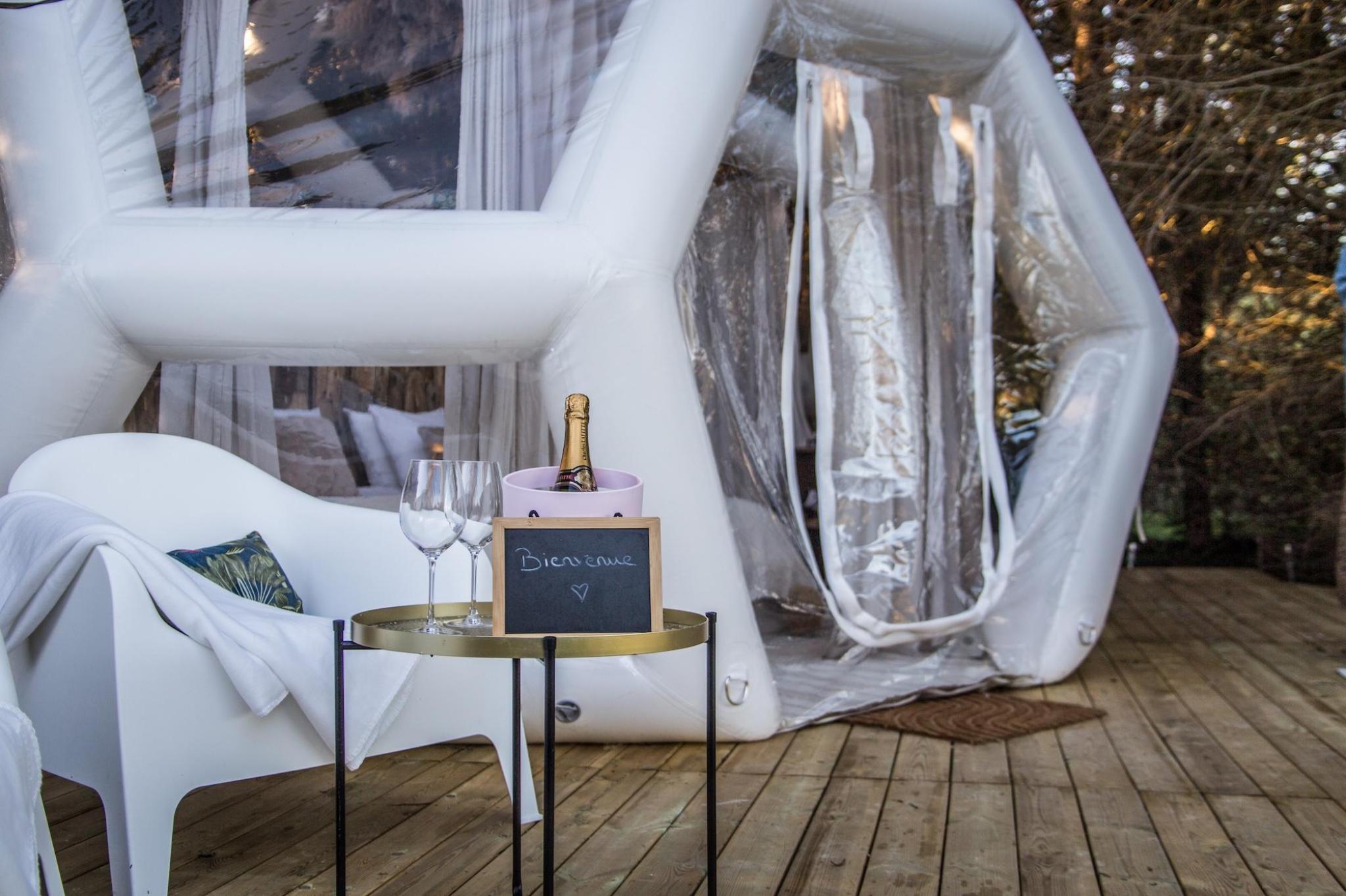 Expérience unique avec Champagne sous un dôme de Cristal